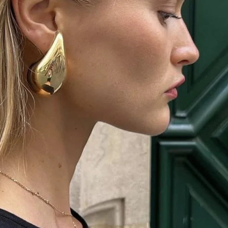 Water Drop 18K Gold Plated Earrings